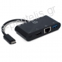 Σταθμός σύνδεσης από USB type C αρσ. σε HDMI / USB-C / USB 3.0